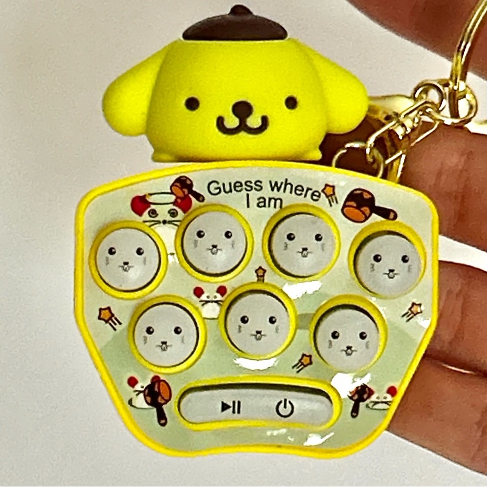 💛Pompompurin “Guess Where I Am” Game Keychain Backpack Accessory
